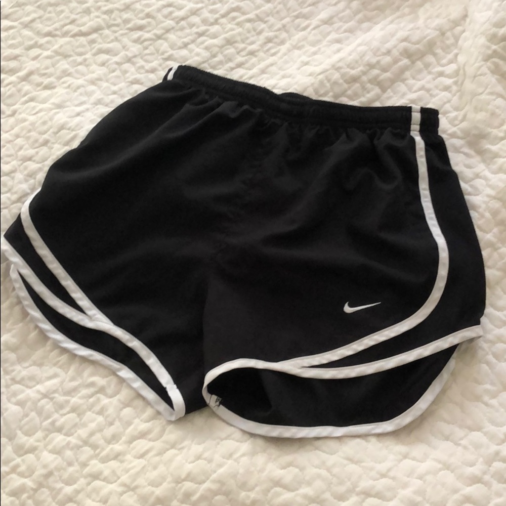 Black nike dri fit running shorts